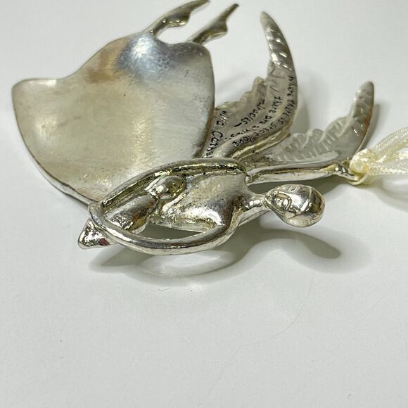 Angel Pewter Ornament Where Is Greater Love There Are Always Miracles Engravable - Picture 8 of 10